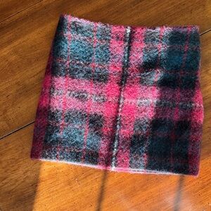 Lauren Ralph Lauren Wool-Cotton Blend Plaid Skirt